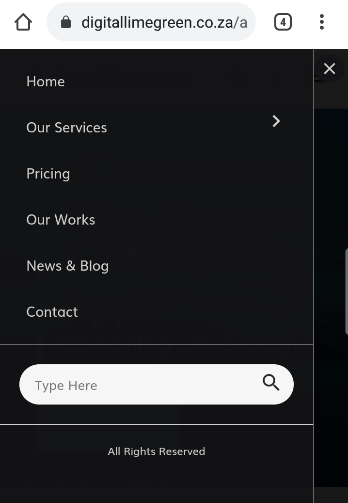 mobile version menu bar effective website navigation