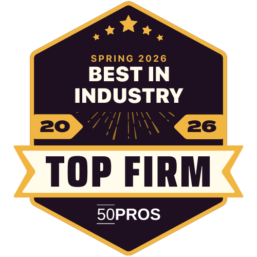 Spring 2026 Best in Industry Top Firm 50Pros badge
